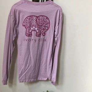 Purple graphic Ivory Ella Longsleeve